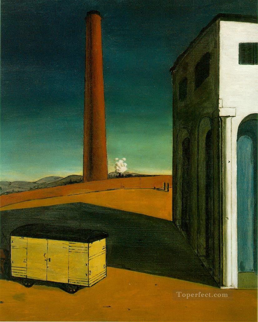 the anguish of departure 1914 Giorgio de Chirico Metaphysical surrealism Oil Paintings